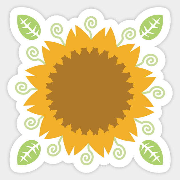 Sunflower Sticker by evisionarts